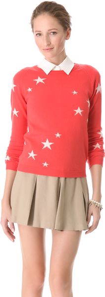 Chinti And Parker Intarsia Star Cashmere Sweater - Lyst