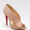 Christian Louboutin Creve Couer Patent Leather Sandals in Beige (nude) - Lyst