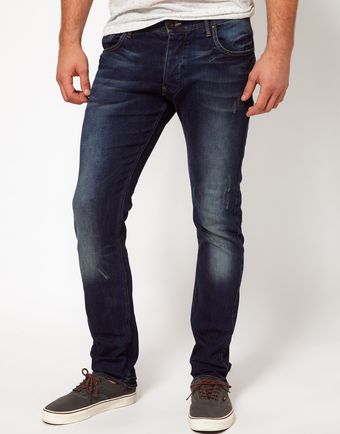 G-star Raw Gstar Jeans Defend Super Slim Fit Dark Aged - Lyst