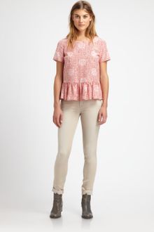 Marc By Marc Jacobs Dot Peplum Top - Lyst