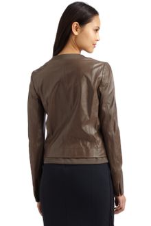 Max Mara Lamb Leather Jacket - Lyst