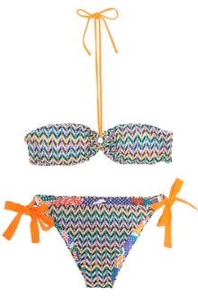 Missoni Zz with Dot Bandeaux Bikini - Lyst