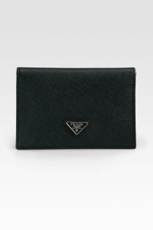Prada Vertical Bicolor Card Case - Lyst