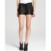 Rebecca Minkoff Leather Shorts Mika in Black - Lyst