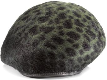 Yestadt Millinery Leopard Zina Beret - Lyst