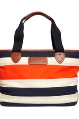 Brooks Brothers Waxed Cotton Canvas Tote