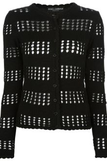 Dolce & Gabbana Crochet Cardigan - Lyst