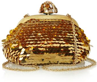 Dolce & Gabbana Miss Dea Pailletteembellished Woven Clutch - Lyst