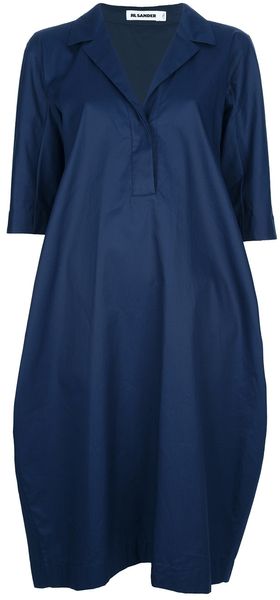 Jil Sander Egg Hem Dress - Lyst
