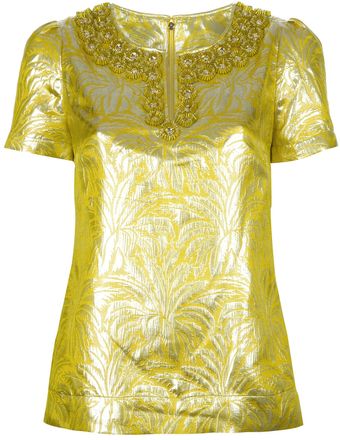 Tory Burch Print Blouse - Lyst