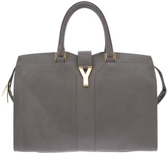 Yves Saint Laurent Logo Tote - Lyst