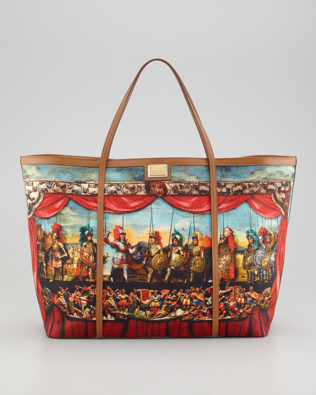 Dolce & Gabbana Printed Canvas Tote Bag in Multicolor (multi colors) | Lyst
