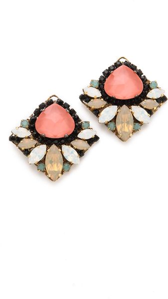 Erickson Beamon Pretty in Punk Stud Earrings - Lyst