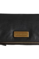 Marc By Marc Jacobs Too Hot To Party Chalky Lizard Fol-Oover Clutch