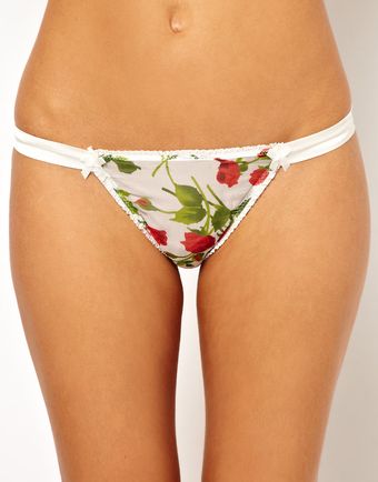 Mimi Holliday Exotique Silk Chiffon Hispter Thong - Lyst