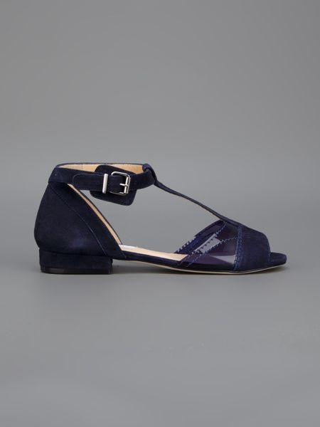 navy flat sandals uk