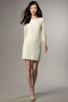 Diane Von Furstenberg Zarita Lace Shift Dress - Lyst