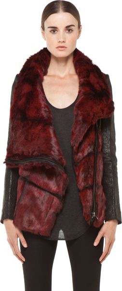 Helmut Lang Spanish Flux Fur Jacket  - Lyst