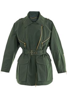 Kenzo Peached Twill Military Trench Jacket - Lyst