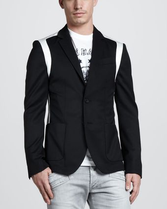Pierre Balmain Colorblock Blazer - Lyst