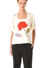 Sonia Rykiel Satin Crepe Top