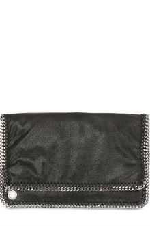 Stella McCartney Shaggy Faux Deer Foldover Clutch - Lyst