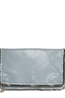 Stella McCartney Shaggy Faux Deer Foldover Clutch - Lyst