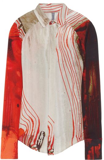 Todd Lynn Akan Cutout Silk Crepe Shirt - Lyst