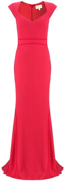 Zac Posen Cap Sleeve Gown - Lyst