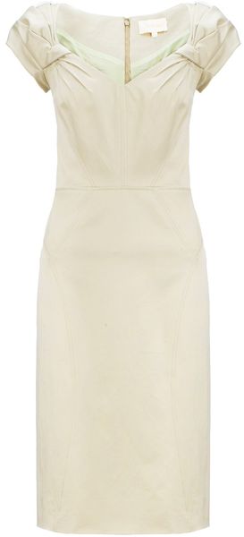 Zac Posen Cap Sleeve Pencil Dress - Lyst