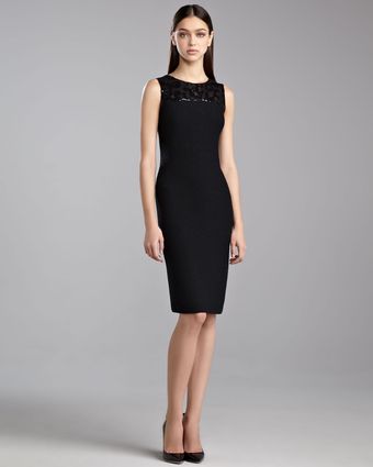 St. John Collection Sequin Shimmer Knit Dress - Lyst