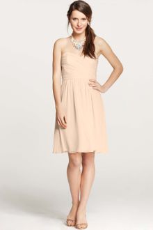 Ann Taylor Silk Georgette Sweetheart Strapless Dress - Lyst