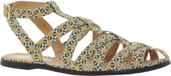 Asos Falcon Gladiator Flat Sandals - Lyst