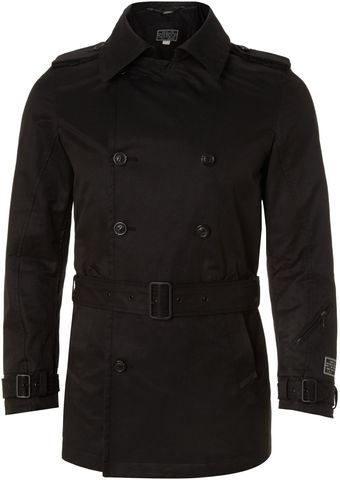 Diesel Trench Jacket - Lyst