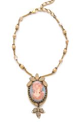 Erickson Beamon Pretty in Punk Cameo Necklace
