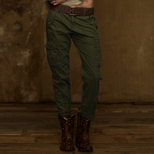 olive tapered cargo pants