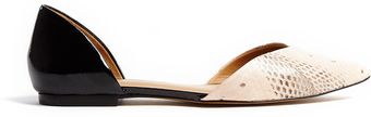 3.1 Phillip Lim Devon Dorsay Two Tone Flat Shoes - Lyst
