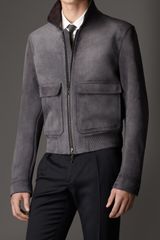 Burberry Utility Pocket Suede Blouson