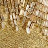 Alexander Mcqueen Crystal Embellished Silkblend Gown in Gold - Lyst