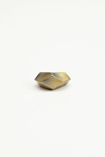 Nasty Gal Geodesic Ring Gold - Lyst