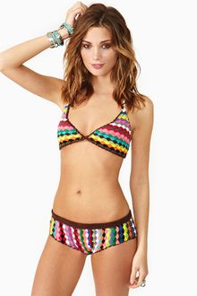 Nasty Gal Psychedelic Crochet Bikini - Lyst