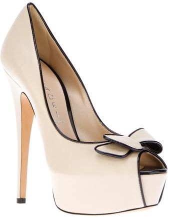 Casadei Open Toe Pump - Lyst