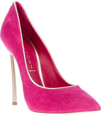 Casadei Pointed Toe Pump - Lyst