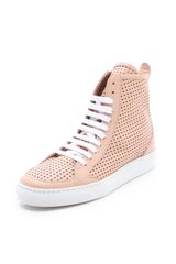 Maison Martin Margiela Perforated High Top Sneakers
