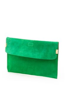 Stuart Weitzman Suede Clutch - Lyst