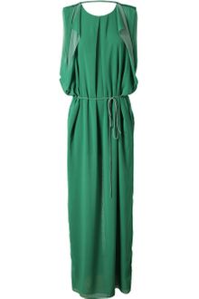 Acne Marnay Layered Crepe Maxi Dress - Lyst