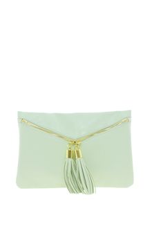 Asos Clutch Bag with Double Tassel Zip - Lyst