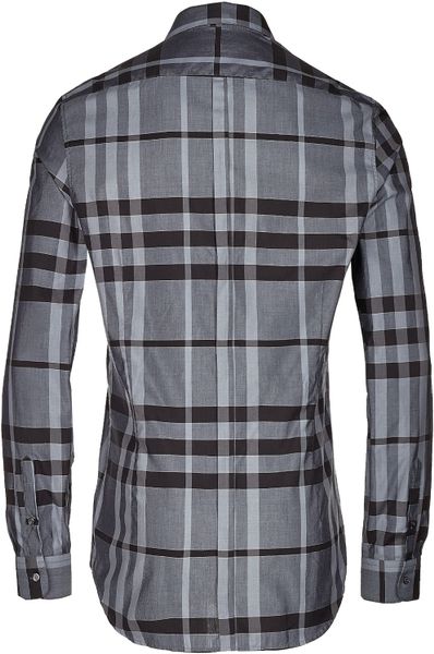 Burberry Shirt Plaid in Black for Men | Lyst
