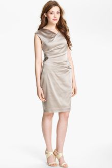 Calvin Klein Embellished Satin Sheath Dress - Lyst