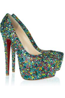 Christian Louboutin Daffodile 160 Crystalembellished Leather Pumps - Lyst